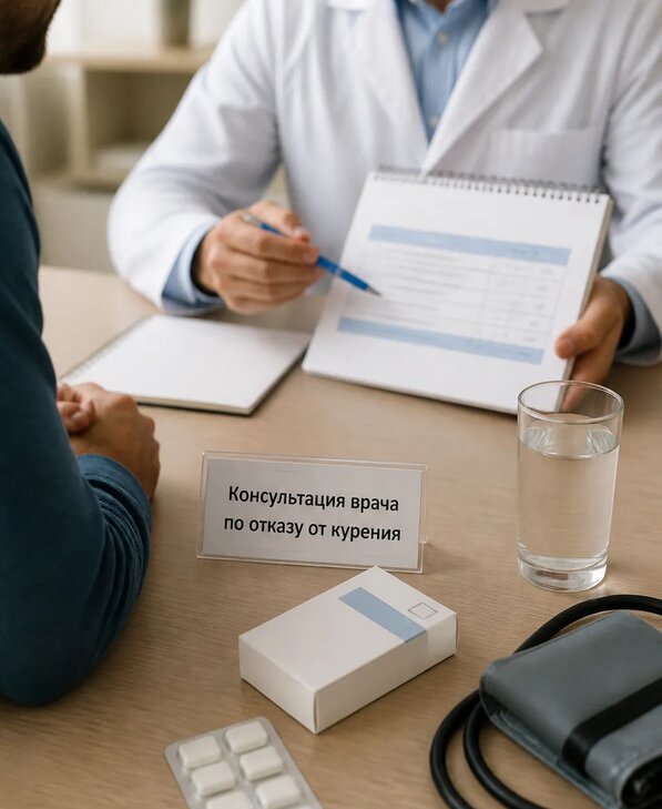 Консультация врача по отказу от курения для взрослых в Мирном